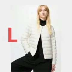 ユニクロ ウルトラライトダウンコンパクトジャケット オフホワイト Ｌ