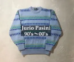 Jurio Pasini 総柄 幾何学模様 ヴィンテージニットセーター