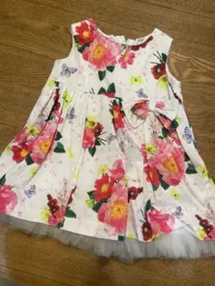 値下げ中！夏⭐︎花柄⭐︎レース　ワンピース　パーティ♪H&M かわいい♡6-9M