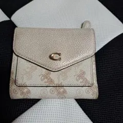 最終値下げです！COACH 二つ折り財布 ホースアンドキャリッジ