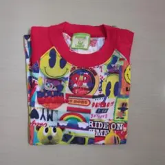 Mini-K Jeans 120cm Tシャツ レッド/マルチカラー