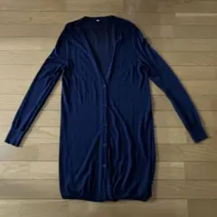 ユニクロ　ロングカーディガン　M ネイビー