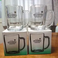 レトロ 限定品 1989年 サッポロビール 北海道工場竣工記念ジョッキ ×2個