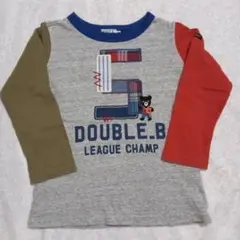 ミキハウス　ダブルビー　ホットビスケッツ　ロンＴ　長袖　トップス　バックプリント