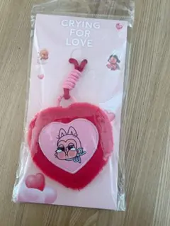 POP MART Cry Baby ハート型キーホルダー
