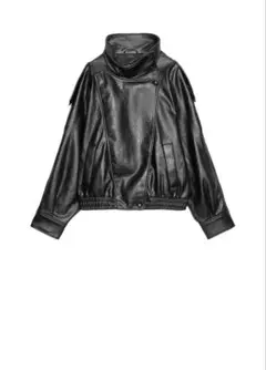 ZARA フェイクレザージャケット XSライダースジャケット　新品未使用