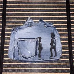 リメイク デニムバッグ ハンドメイド vintage　一点物 y2kのサムネイル