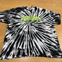 WANIMA 黒タイダイ Tシャツ XLサイズ ネオンイエロー