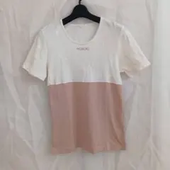 INGEBORG 半袖Tシャツ ホワイト/ピンク