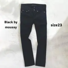 BLACK BY MOUSSY スキニーデニム ブラック サイズ23のサムネイル