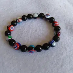 天然石&ベネチアンガラストンボ玉ブレスレット