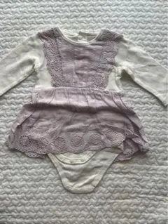 petit main レース付きロンパース 80サイズ