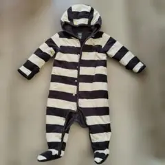 GAP ストライプロンパース 80
