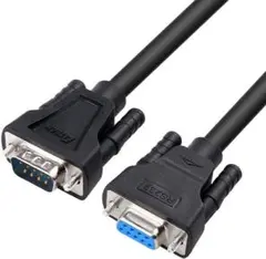 DTECH RS232C 延長ケーブル 1.5m オス-メス シリアル クロス