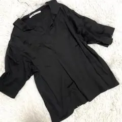 シャンブルドゥシャーム Tシャツ ブラック シンプル カットソー 456のサムネイル