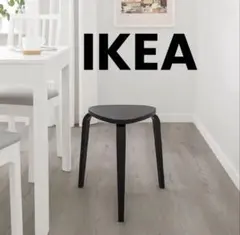 廃盤・人気】IKEA KYRRE シルレ スツール ブラック 椅子 2脚 - メルカリ
