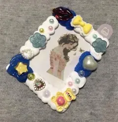 デコ硬質ケース トレカケース ホイップデコ ブルー系 夜空