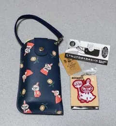 【週末セール】ムーミン　リトルミイ　パスケース付きメガネケース　キーホルダー