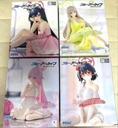 ブルーアーカイブ フィギュア 4体セット　プライズフィギアまとめ売り