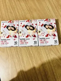Fujifilm instax mini HEART SKETCH 10枚✖️3箱