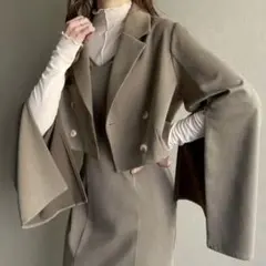 【XL】JUNOAH ショートジャケットセットマーメイドキャミワンピース