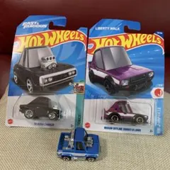 ホットウィール　ダッジチャージャー　日産スカイライン2000 シェビー　3台