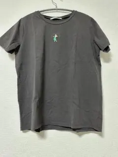 Ciaopanic フラガール刺繍 半袖Tシャツ チャコールグレーのサムネイル