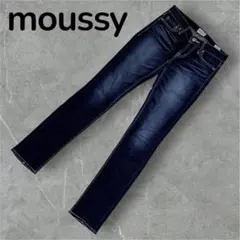 マウジー　moussy　デニム　ジーンズ　24　ストレート　スキニー　ストレッチ