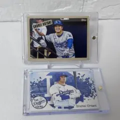 限定シリ 大谷翔平 2枚セット ドジャースtopps shohei ontani