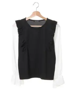 INGNI 袖異素材フリル付／トップス