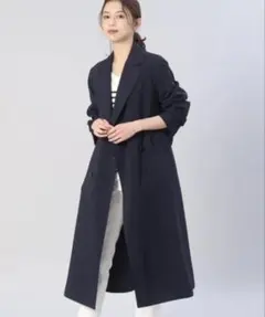 UNTITLED アンタイトル　トレンチコート ネイビー　S