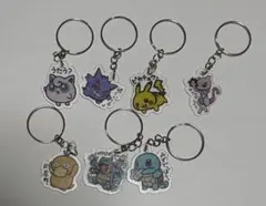 ポケモンアクリルキーホルダー 7個セット　ピカチュウ　ゲンガー　ミュウツー