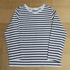 AMERICAN HOLIC ボーダー長袖Tシャツ ホワイト×ブラック綿100%
