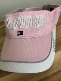TOMMY HILFIGER レディース ゴルフ サンバイザー ピンクのサムネイル