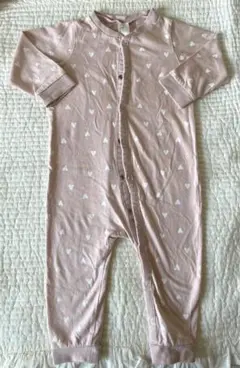 H&M ハート柄ロンパース ピンク 80 9-12