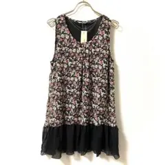 Basic Tone Clothes 【L】花柄ノースリーブ♡チュニック♡新品