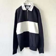 OLD NAVY 襟付きハーフジップ　スウェット　古着メンズ　S 668