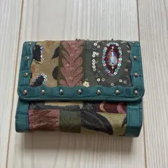 レア品!!Think Bee! 二つ折り財布 ブルー系