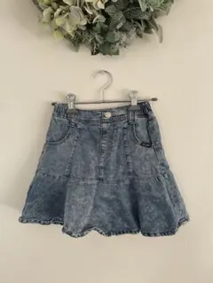 デニムブルー フレアスカート