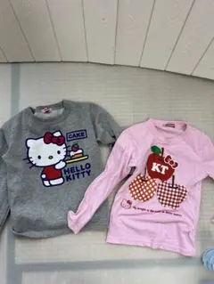 ハローキティ トレーナーと長袖シャツセット
