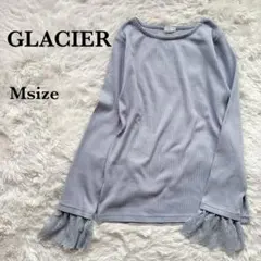 ●新品 タグ付き● GLACIER 袖レース リブカットソー パステルのサムネイル