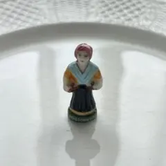 フェーブ フェーヴ 魚屋さん フランスアンティーク ミニチュア 陶器