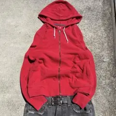 old gap archive red zip hoodie y2k 平成