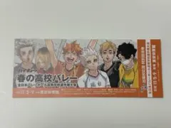 ハイキュー チケット風しおり ショーセツバン特典