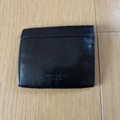 COACH ブラック 折りたたみコインケース