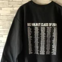 アメリカ古着　ギルダンBigバックプリントスウェット トレーナー　ブラックM