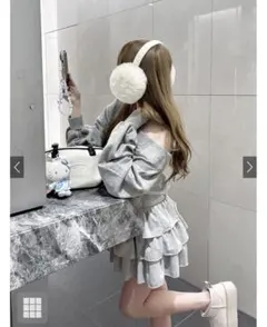 【GRL】オフショルダースウェットトップス[pm506]