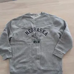 NEBRASKA カレッジロゴ トレーナー グレー キッズ