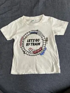 西松屋 鉄道柄 Tシャツ 男の子　95cm 電車　踏切　線路　信号のサムネイル