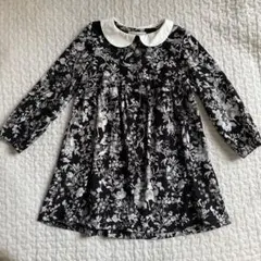 D.fesense 花柄長袖ワンピース 110のサムネイル